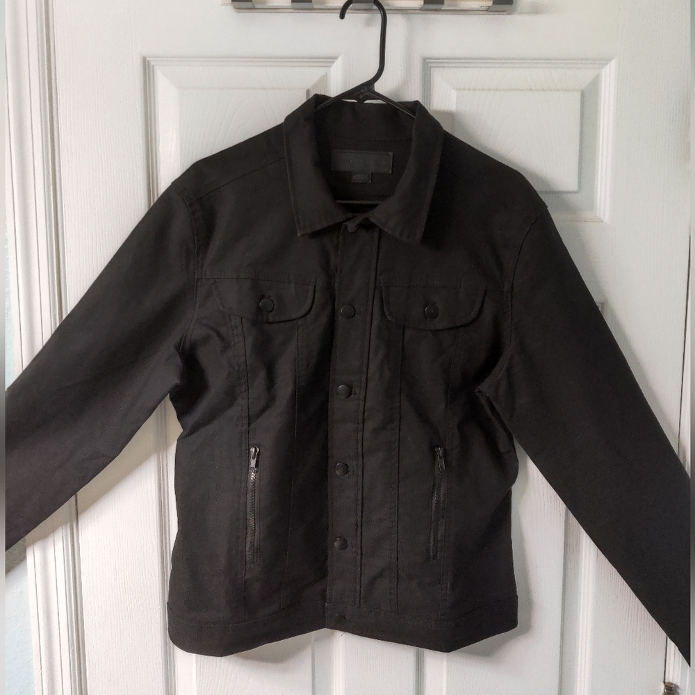 Triumph Over Tragedy Men’s Carry on Trucker Jacket Black Medium